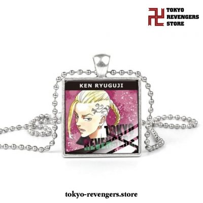 2021 New Tokyo Revengers Glass Pendant Necklaces Ken Ryuguji