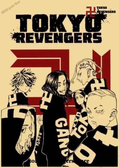 2021 Tokyo Revengers Team Vintage Kraft Paper Poster