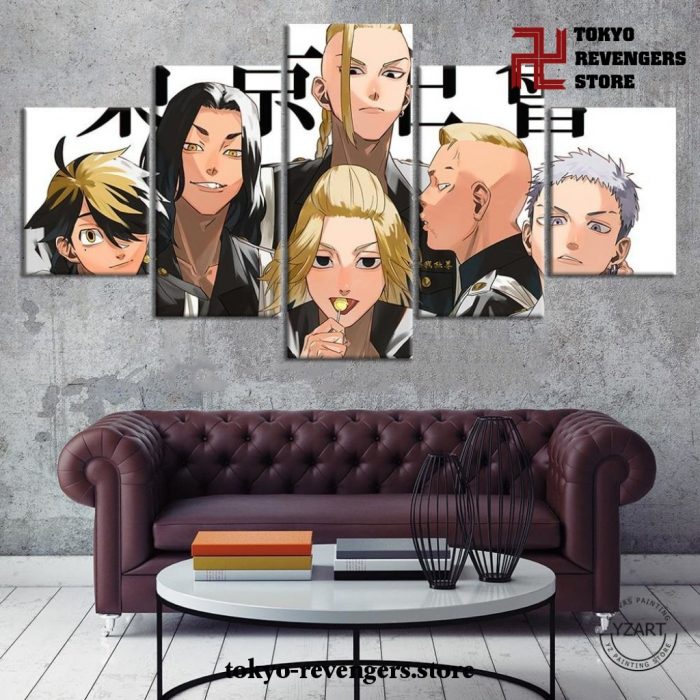 5 Pieces Tokyo Revengers Team Canvas Wall Art