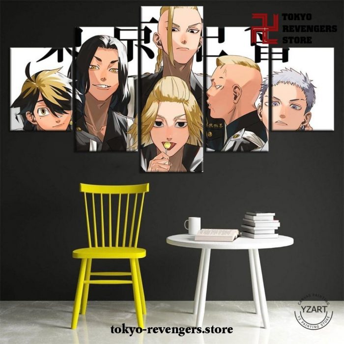 5 Pieces Tokyo Revengers Team Canvas Wall Art