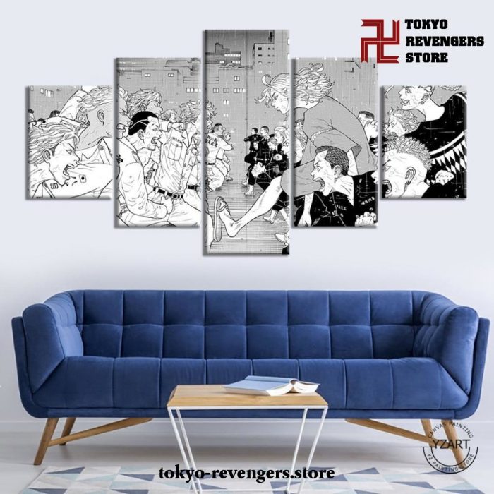 5 Pieces Tokyo Revengers Vintage Canvas Wall Art