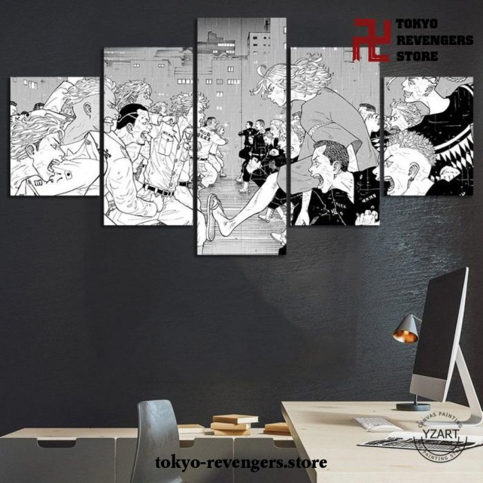 5 Pieces Tokyo Revengers Vintage Canvas Wall Art