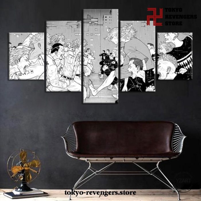 5 Pieces Tokyo Revengers Vintage Canvas Wall Art