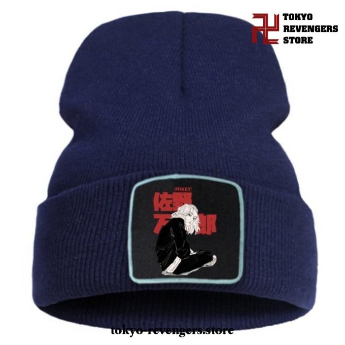 Cool Manjiro Sano Tokyo Revengers Beanie Hat Dark Blue