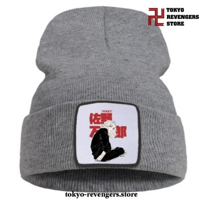 Cool Manjiro Sano Tokyo Revengers Beanie Hat Gray