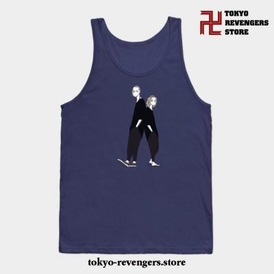 Cool Mikey And Draken Tank Top Navy Blue / S
