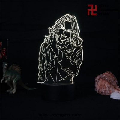 Cool Tokyo Revengers Keisuke Baji 3D Led Lamp Black Base / 7 Colors No Remote