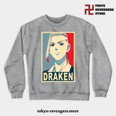 Draken Poster Crewneck Sweatshirt Gray / S