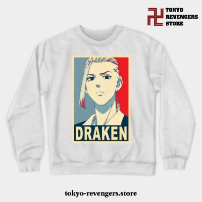 Draken Poster Crewneck Sweatshirt White / S