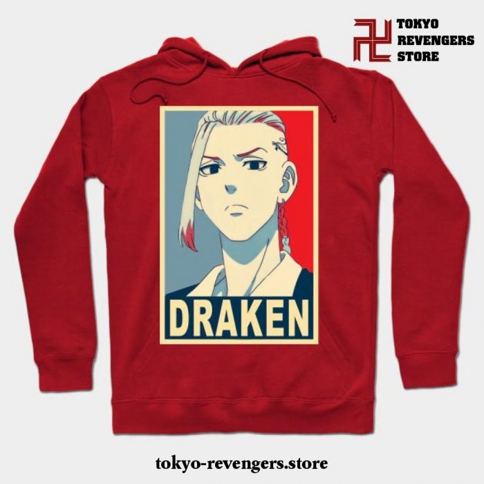 Draken Poster Hoodie Red / S