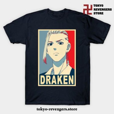 Draken Poster T-Shirt Navy Blue / S