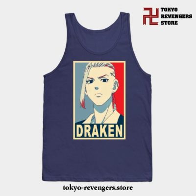 Draken Poster Tank Top Navy Blue / S