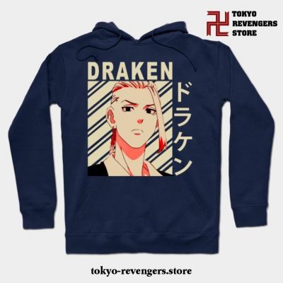 Draken Tokyo Rajigan Hoodie Navy Blue / S