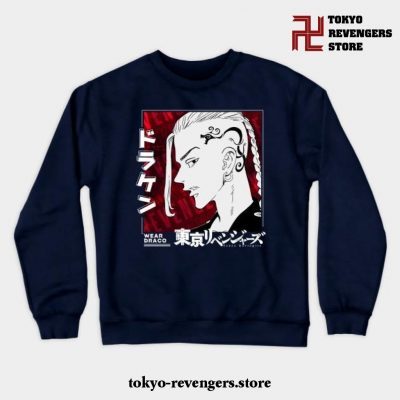 Draken Tokyo Revengers Crewneck Sweatshirt Navy Blue / S