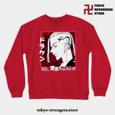 Draken Tokyo Revengers Crewneck Sweatshirt Red / S