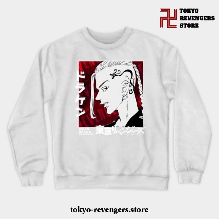 Draken Tokyo Revengers Crewneck Sweatshirt White / S