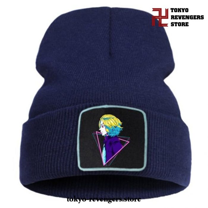 Handsome Manjiro Sano Tokyo Revengers Beanie Hat Dark Blue