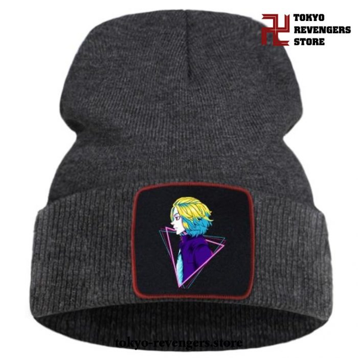 Handsome Manjiro Sano Tokyo Revengers Beanie Hat Dark Gray