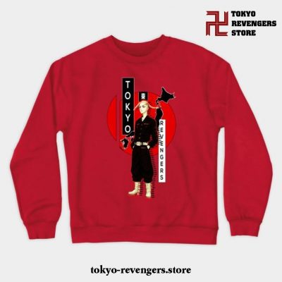 Ken Draken Ryuguji Crewneck Sweatshirt Red / S