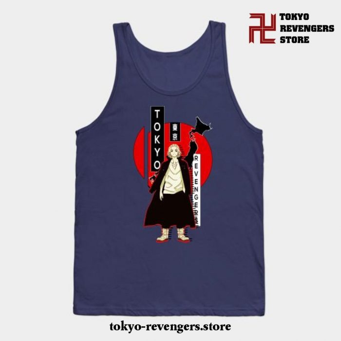 Manjiro Mikey Sano Tank Top Navy Blue / S