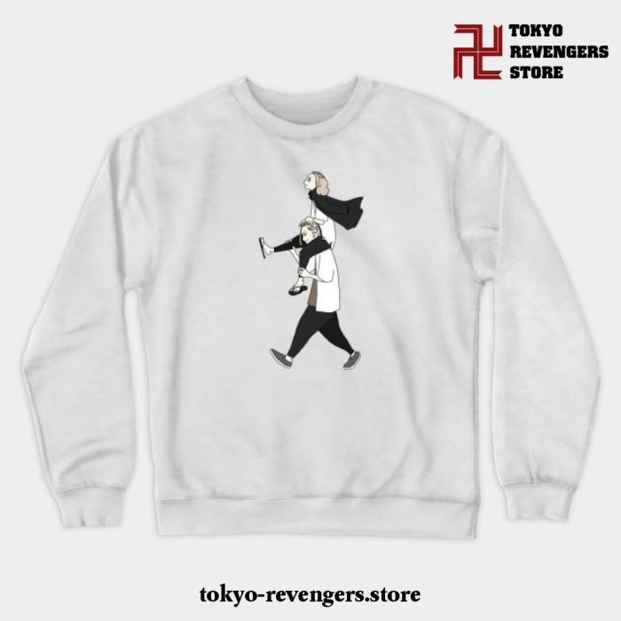 Mikey And Draken Crewneck Sweatshirt White / S