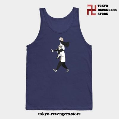 Mikey And Draken Tank Top Navy Blue / S