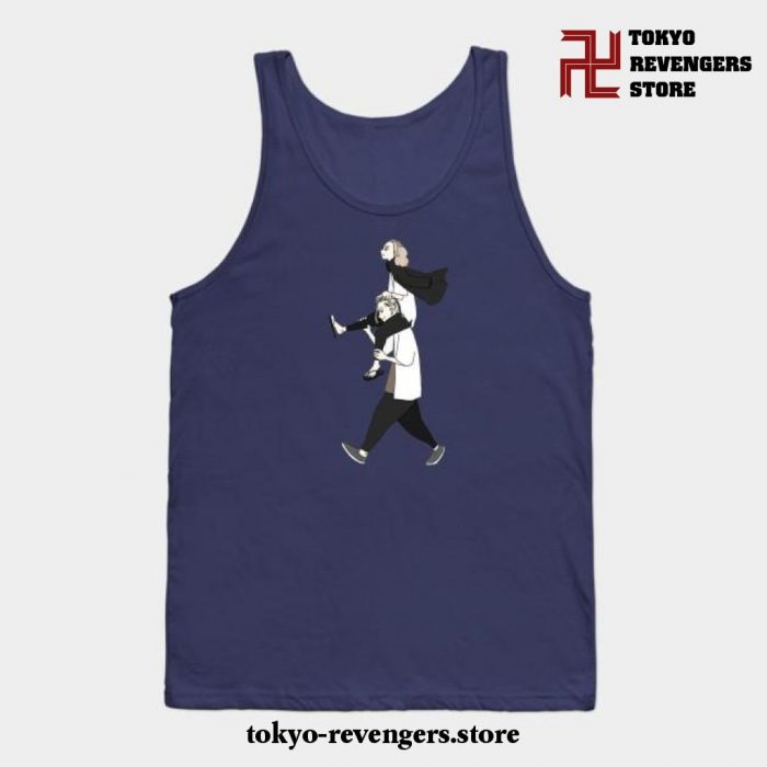 Mikey And Draken Tank Top Navy Blue / S