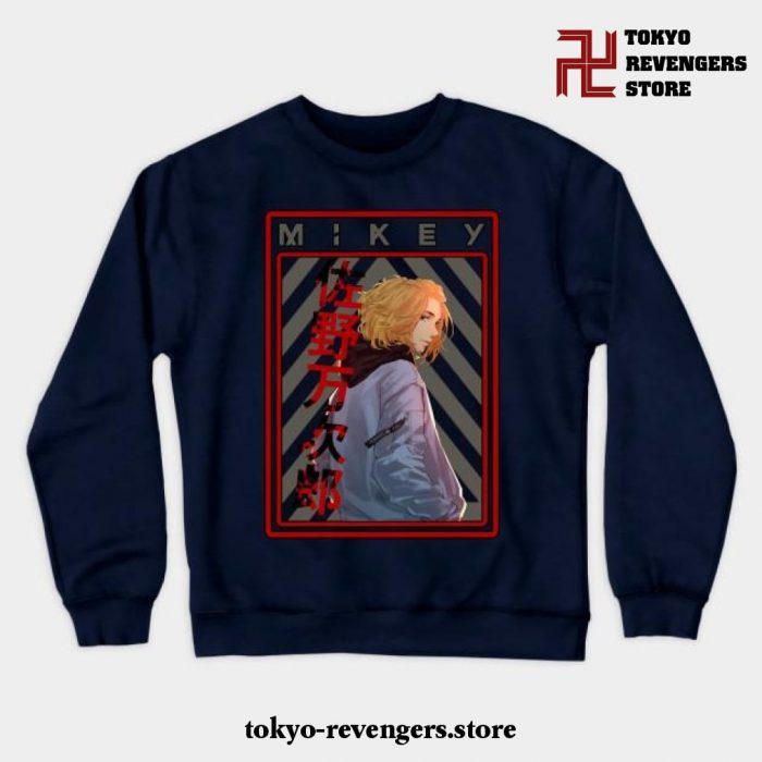 Mikey Iii Crewneck Sweatshirt Navy Blue / S