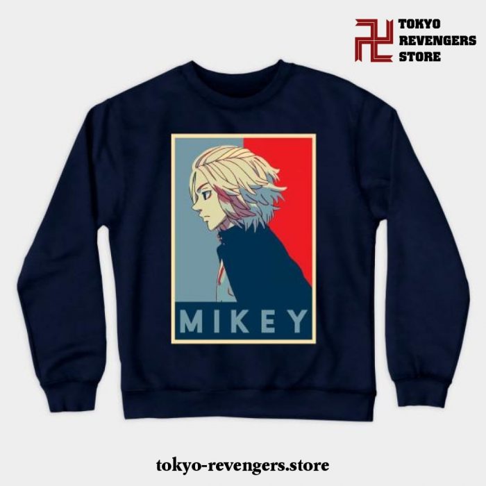 Mikey Tokyo Revengers Crewneck Sweatshirt Navy Blue / S