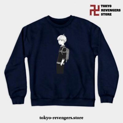 Naoto Crewneck Sweatshirt Navy Blue / S