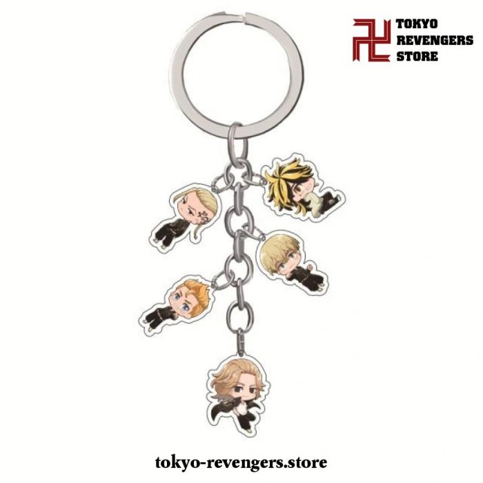 New 5Pcs/set Tokyo Revengers Keychains 3