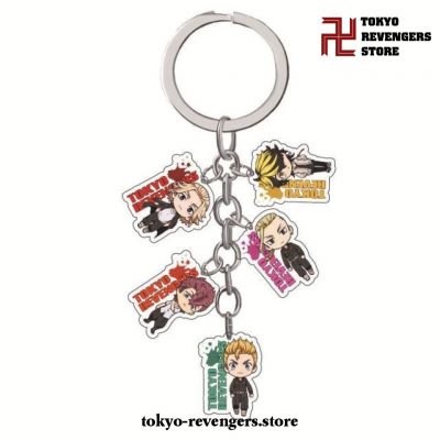 New 5Pcs/set Tokyo Revengers Keychains 7