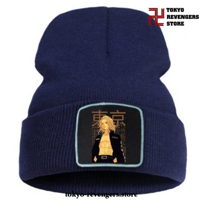 New Manjiro Sano Tokyo Revengers Beanie Hat Dark Blue