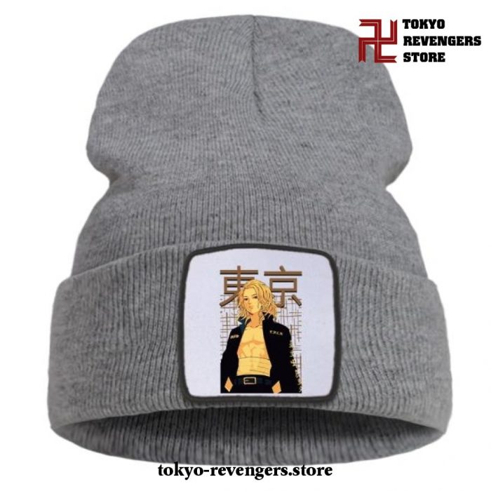 New Manjiro Sano Tokyo Revengers Beanie Hat Gray