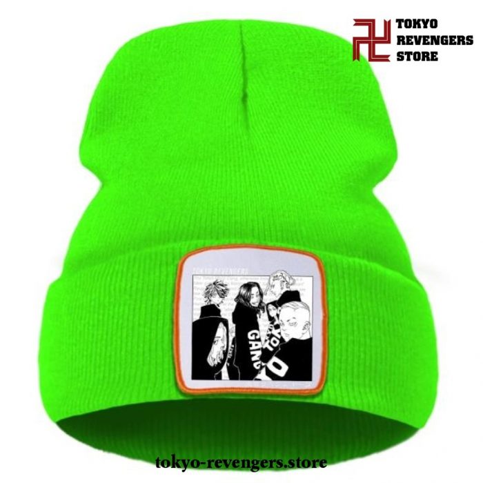 New Style Tokyo Revengers Beanie Hat Green