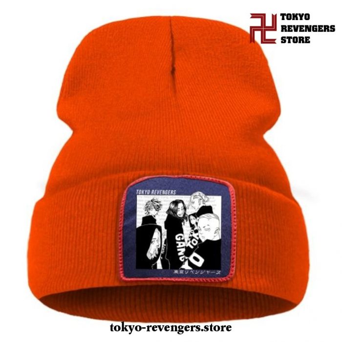 New Style Tokyo Revengers Beanie Hat Orange