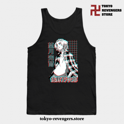 Sano Manjiro (Mikey) - Tokyo Revengers Tank Top Black / S