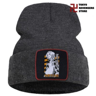 Streetwear Manjiro Sano Tokyo Revengers Beanie Hat Dark Gray