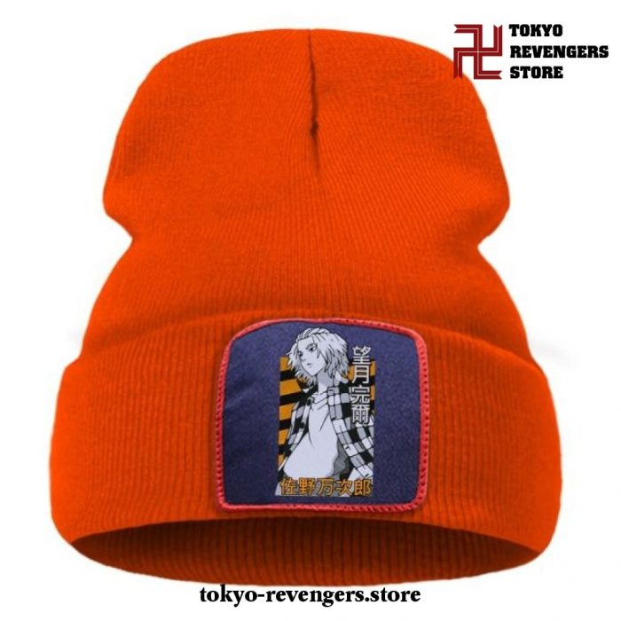 Streetwear Manjiro Sano Tokyo Revengers Beanie Hat Orange