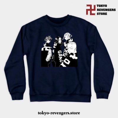 Tokyo Gang Crewneck Sweatshirt Navy Blue / S