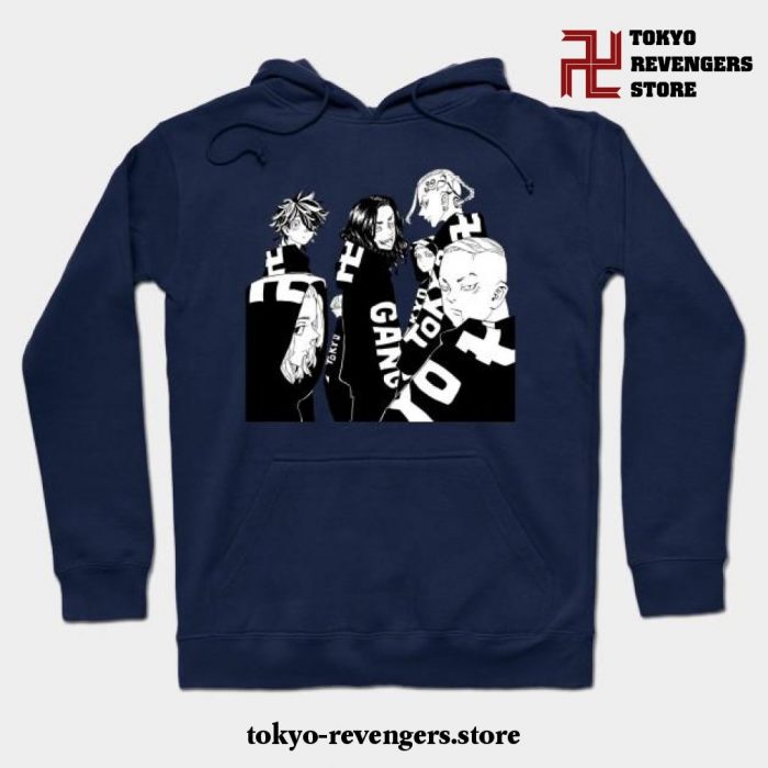 Tokyo Gang Hoodie Navy Blue / S