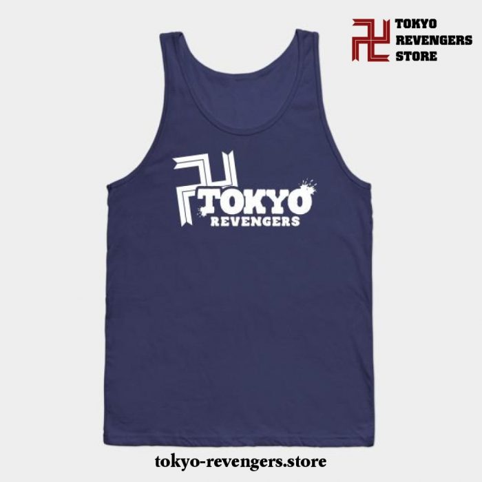 Tokyo Gang Revengers Toman Manji Tank Top Navy Blue / S