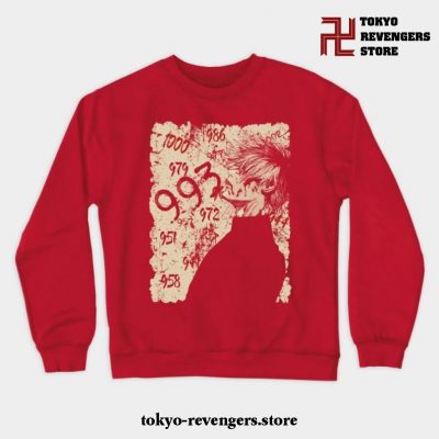 Tokyo Ghoul Kaneki Fashion Crewneck Sweatshirt Red / S