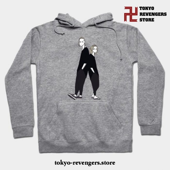 Tokyo Revenger Mikey And Draken Hoodie Gray / S