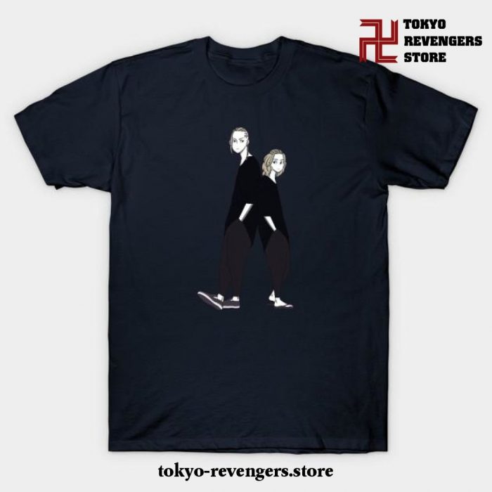 Tokyo Revenger Mikey And Draken T-Shirt Navy Blue / S