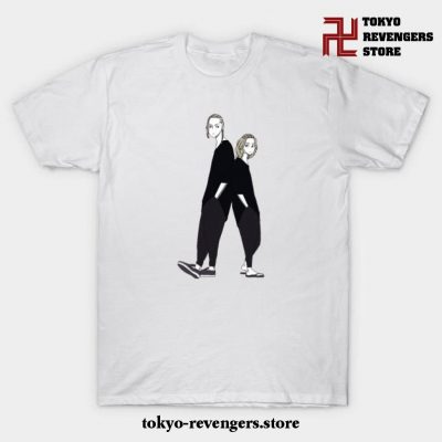 Tokyo Revenger Mikey And Draken T-Shirt White / S