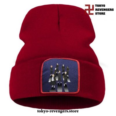 Tokyo Revengers Bang Beanie Hat Wine Red / China One Size