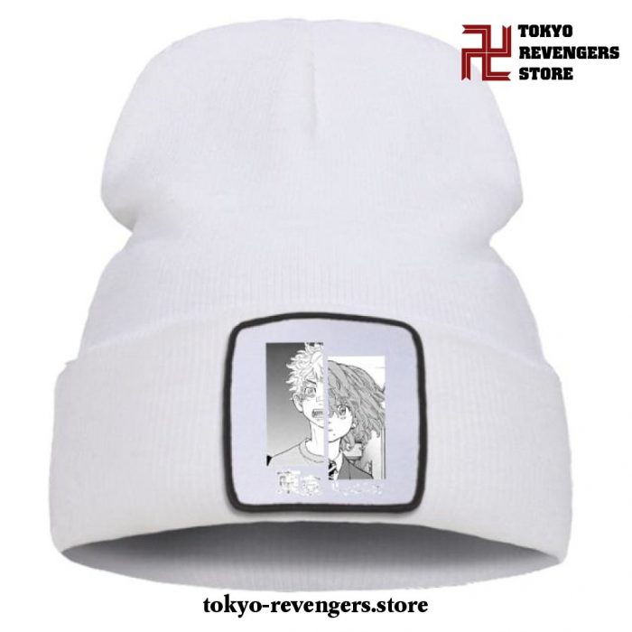 Tokyo Revengers Hinata Tachibana Beanie Hat White