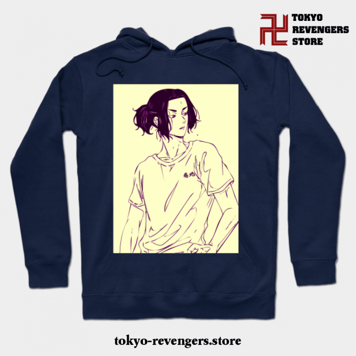 Tokyo Revengers Keisuke Baji Hoodie Navy Blue / S