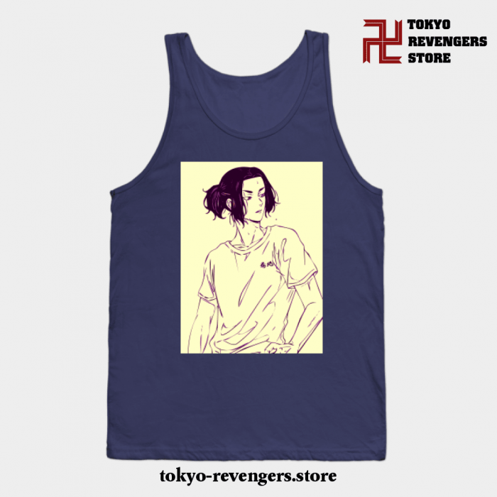 Tokyo Revengers Keisuke Baji Tank Top Navy Blue / S